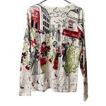 Christopher & Banks Women City Long Sleeve Button Down Shirt Colorful Sz Medium Photo 1