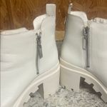 Gianni Bini GB White Sustainable Leather Chunky Lug Sole Booties Sz 7.5 Photo 9