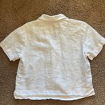 Quince  Ivory Cream Off White 100% Linen European Flax Boxy‎ Shirt Womens Small Photo 5