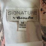 Bobbie Bee Midi Dress Pastel Floral Paisley Drape Neck Sleeveless Dress Size 14 Photo 1