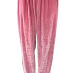 Coolrun Women's Pink Ombre Velour Velvet High Waisted Lounge Sweat Pants Size L Size L Photo 0