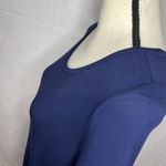 Lilly Pulitzer  LINDELL Sz Small Navy Viscose Stretch Shirt Dress Bubble Sleeves Photo 3