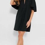 Tuckernuck Pomander Place 100% Cotton Black Finley Flutter Mini Dress Size Small Photo 0