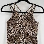 Zunie Y2K Womens Animal Print Sleeveless Strappy Swing Scuba Dress Brown Size 12 Photo 3