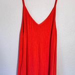 Bucket List Orange Ribbed Wide Leg Jumpsuit Womens L Casual Fall Cozy Boho Size L Photo 8