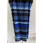Apt. 9  Women's Blue Black‎ Design Halter Top above knee Dress  size medium Photo 6