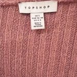 Topshop Oversized Ribbed Knit Open Front Cardigan Sweater in Rose Pink Size 4-6 Photo 6