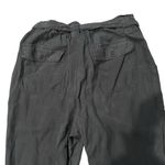 Banana Republic NWT, Paperbag Tie Waist Pants Linen Cotton Blend Orca, Sz 18R Photo 7