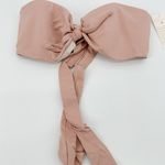 Eberjay Eberjey So Solid Lolita Ropu Pink Bandeau Bikini Top Women's Size Small S NWT Photo 0