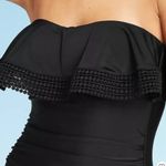 Kona Sol Crochet Ruffle Bandeau One Piece Photo 4