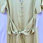 Anthropologie  X LOVE, WHIT CITRON DOT TIE WAIST MIDI DRESS Photo 11