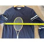 L'ETOILE SPORT Racquet Sweater in Navy, Red, White Size Small Blue Photo 5