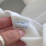 Bryn Walker  White Textured Button Front Long Sleeve Shirt Size Small Photo 6