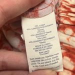 Faherty Orange Pacific Beach Linen Pants Patterned Summer Vacation Comfy XS Photo 3