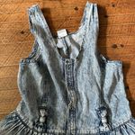 Sister vintage M acid wash sleeveless fit & flare denim top Blue Size M Photo 1