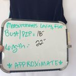 Dana Buchman Navy Velvet Tank with Button Back, by  size 10, NWT $188 MSRP Photo 1