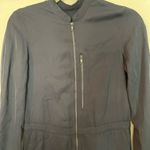 Navy Blue Zip Up Jumpsuit Size 6 Photo 2