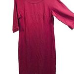 Talbots Pink 3/4 Sleeve Business Casual Stretch Knee Length Dress Photo 0