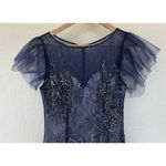 Basix Black Label Beaded Embellished Mesh Lace Gown 4 Whimisgoth Witch Wednesday Photo 1