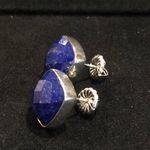 Sterling Silver JAY KING DTR Desert Trading Lapis Lazuli Faceted Earrings NIB Photo 1