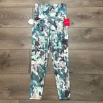 Spanx Booty Boost Pink Green Camo Contoured Waist High Rise 7/8 Leggings XS Photo 1