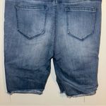 Kensie Distressed Blue Denim Bermuda Shorts size 8/29 Photo 3