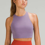 Lululemon Energy High Neck Longline Tough Bra Medium Support Purple Ash 8 $68 Photo 0