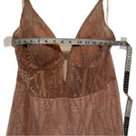 Galina Signature Rose Gold Glitter Corset Prom Dress Formal Gown Size 16 Pink Photo 7