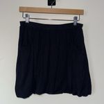 Calypso St. Barth Calypso Black Bubble Hem Mini Skirt XS Stretchy Pleated Modal Photo 1