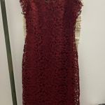 Nordstrom Burgundy Lace Dress Photo 0