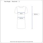 Free People  blue floral linen blend mini dress 2‎ Photo 6