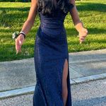 Navy Blue Sparkly Prom Dress Size XS Photo 1