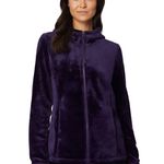 32 Degrees Heat 32 Degrees Women's Luxe Fur Hooded Full Zip Sweater Plum Purple Size Small Photo 0