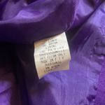Vintage Oleg Cassini Linen Blend Soort Coat Purple Size 6 Photo 5