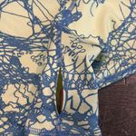 Nike  Pro Half Zip Pullover Womens Medium Yellow‎ Blue Lace Hyperwarm Long Sleeve Photo 3