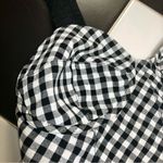 Tome Collective Gingham Bustier Strappy Top Crop Top Black White Checkered Top 8 Photo 7