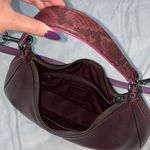 Coach East/West Purple Brown Harley Hobo Pebble Leather Python Embossed Bag Photo 4