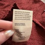 Free People rust red button front knit cardigan sweater size S Photo 8