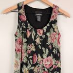 Vtg Positive Attitude Maxi Slip Dress 6 Black Multi Floral Y2K Fairy Grunge Boho Photo 2