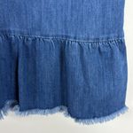 Aerie Blue Denim Chambray Mini Dress with Rope Lace-Up Front Size Med Photo 4