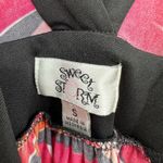 Sweet Storm  size Small sleeveless dress pink‎ black white tie back Photo 3