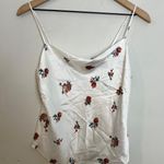 Vince NWT - Silk Ikat Floral Draped Camisole Career Work White Photo 2