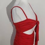 Red Cut Out Mini Dress Size Small Red Bodycon Mini Dress with Cut Photo 4