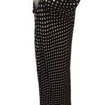 ZARA Silky Draped Neck Slip Midi Dress Sz. XL Polka Dot Black White Date Nite Photo 1