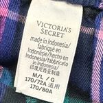 Victoria's Secret  Plaid Blue Purple VS Pajama Pants Size Med/Large EUC #5860 Photo 3
