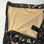 EXPRESS  Floral Lace Mini Skirt in Black/Tan Size 00 Photo 7