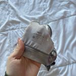 Nike  Womens Size Medium Gray Sports Bra Padded Racerback Activewear Yoga Gym Photo 5