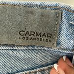 Carmar Blue Denim Mini Skirt with White Accents Size 25 Photo 6