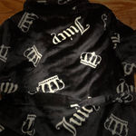 Juicy Couture  NWT luxurious BLACK&WHITE /ICONIC jc CROWN LOGO plush robe S/M Photo 10