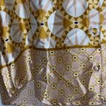 House of Harlow 1960 Wo size Large Gold and Cream Patterned Button front Blouse Photo 7